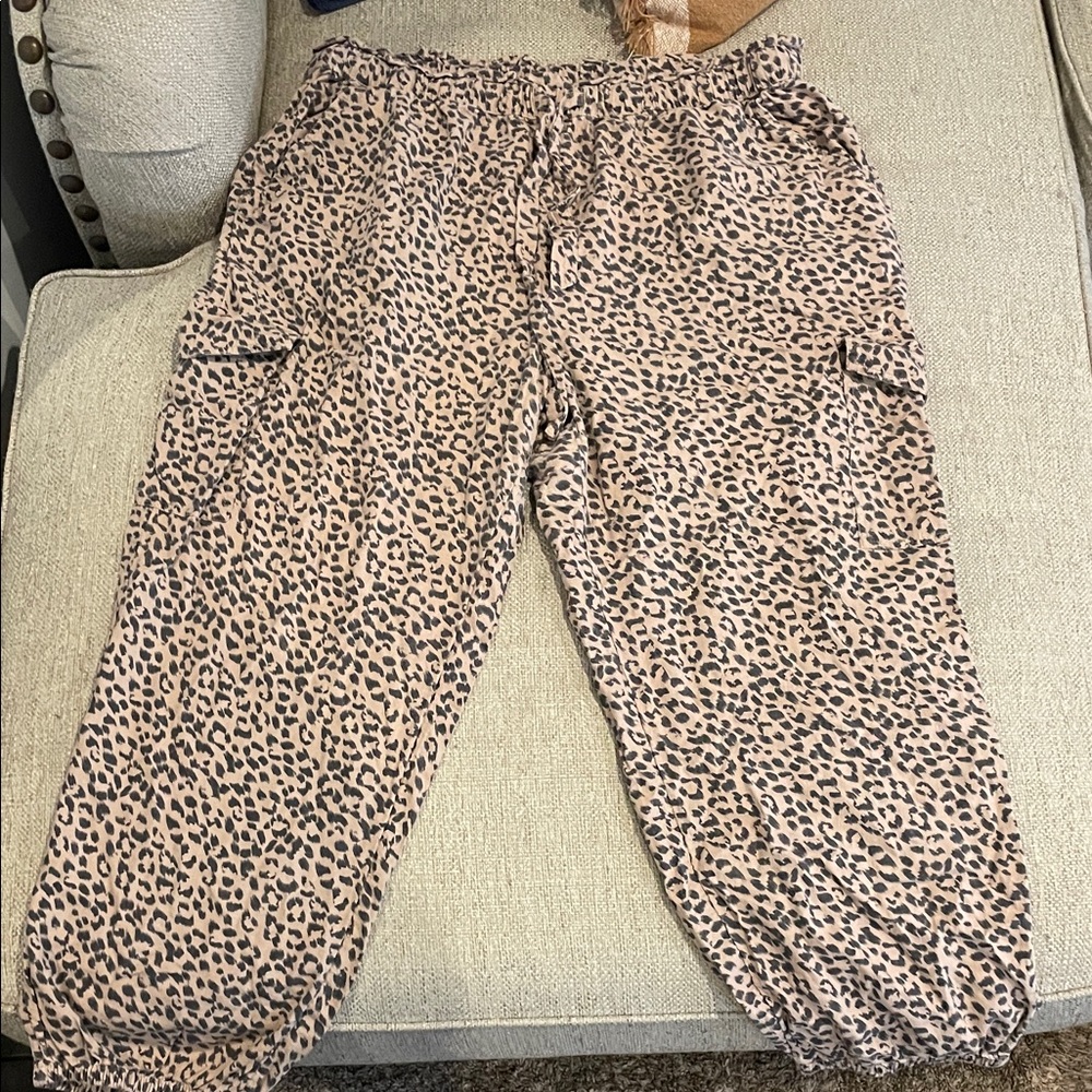 Aerie Leopard Print Joggers
